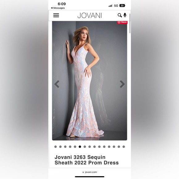 Jovani 26232 Overskirt Sheath Long Formal Prom Dress main image 1